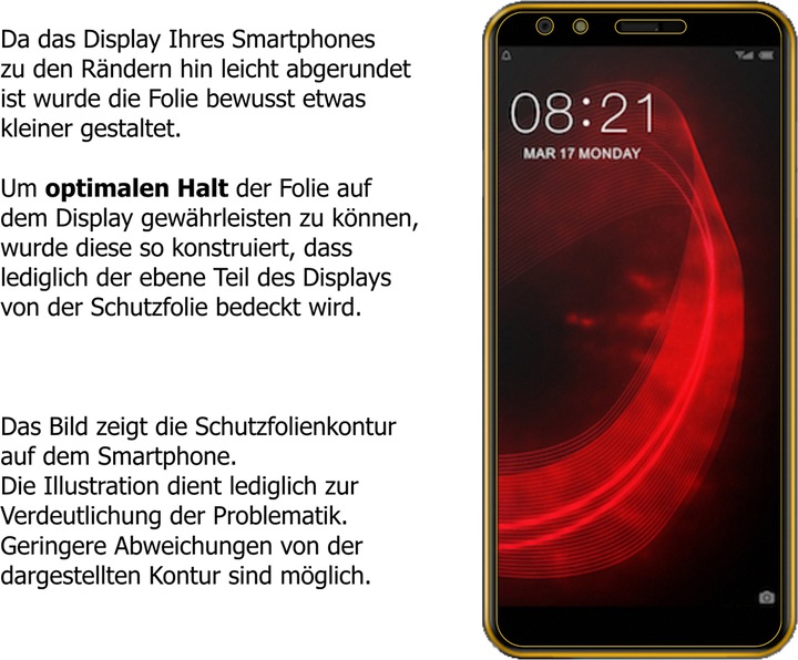 Actual product image Dipos Screen Protector Crystalclear (5 Piece, Nubia N2 Lite)