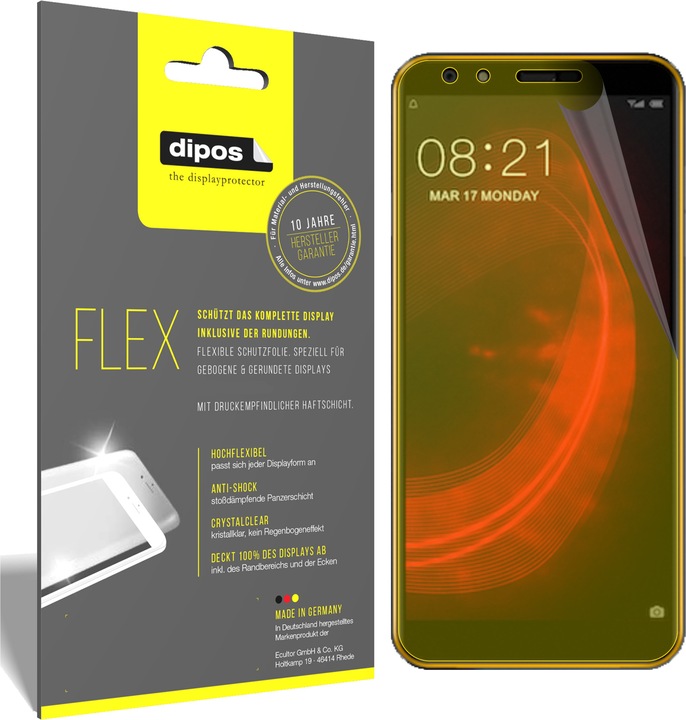 Produktbild Dipos Displayschutzfolie Full-Cover 3D (2 Stück, Nubia N2 Lite)