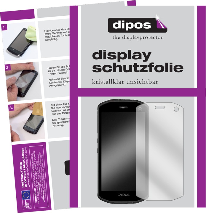 Produktbild Dipos Displayschutzfolie Crystalclear (5 Stück, Cyrus CS 28 Hipster)