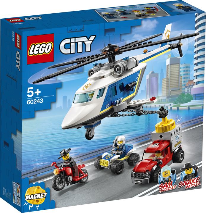 Productafbeelding LEGO Achtervolging met de politiehelikopter (60243, LEGO Stad)