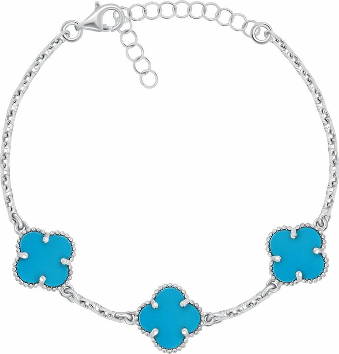 Brilio Silver - Women's silver bracelet with quatrefoils BRC191WTQ (Argento)