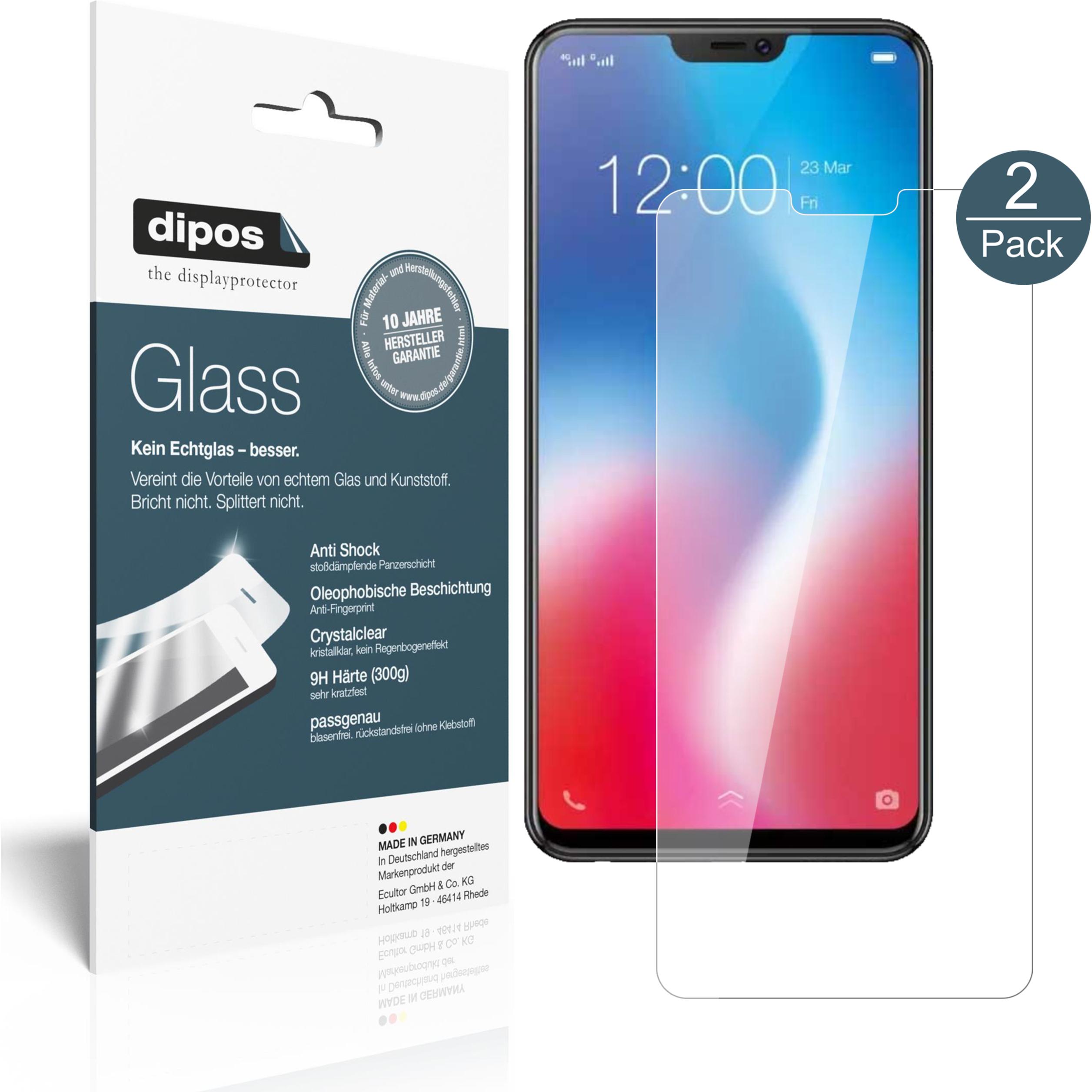 Dipos Displayschutz Anti-Shock (1 Stück, Vivo V9), Smartphone Schutzfolie, Transparent