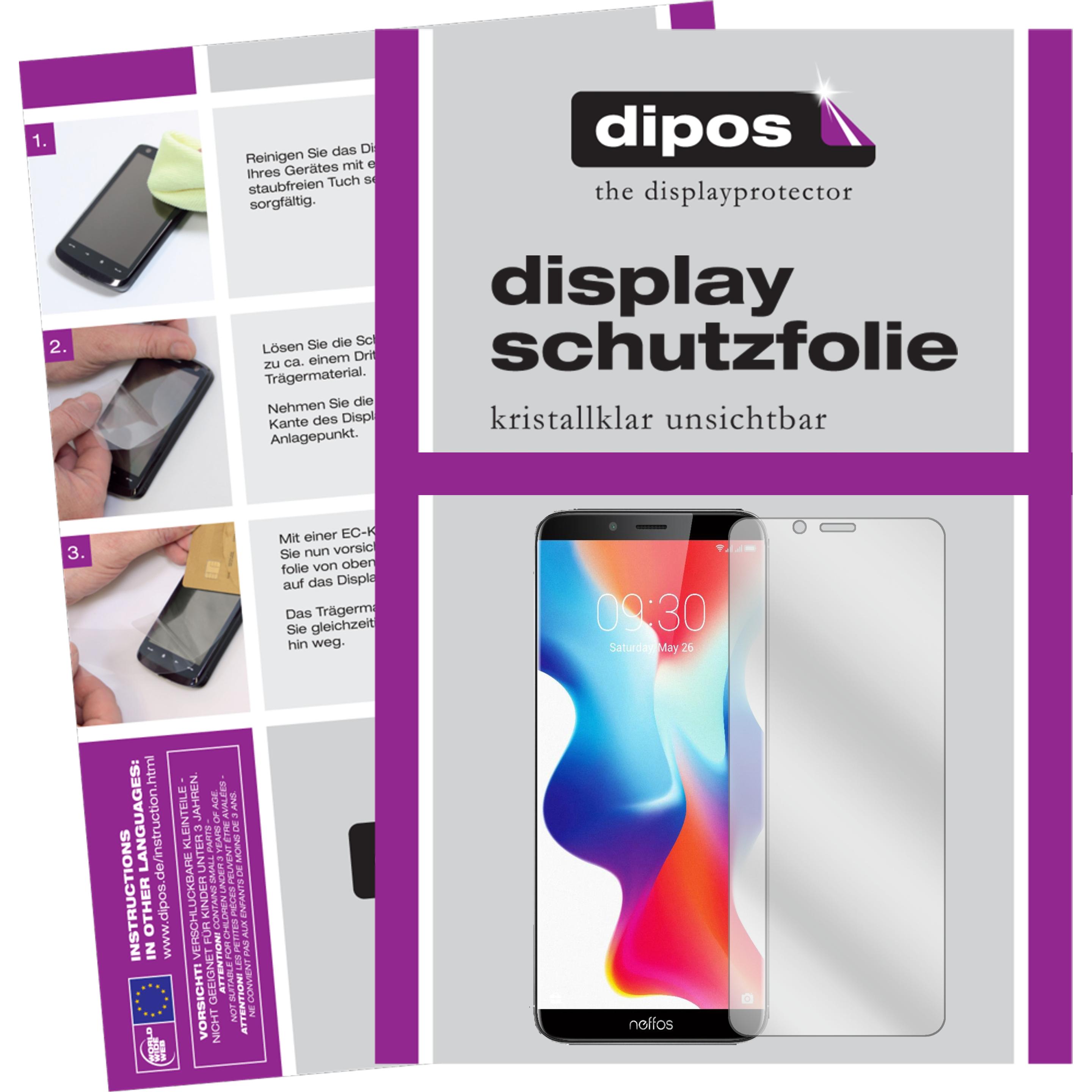 Thumbnail - Dipos Displayschutzfolie Crystalclear (2 Stück, TP-Link Neffos X9), Smartphone Schutzfolie, Transparent