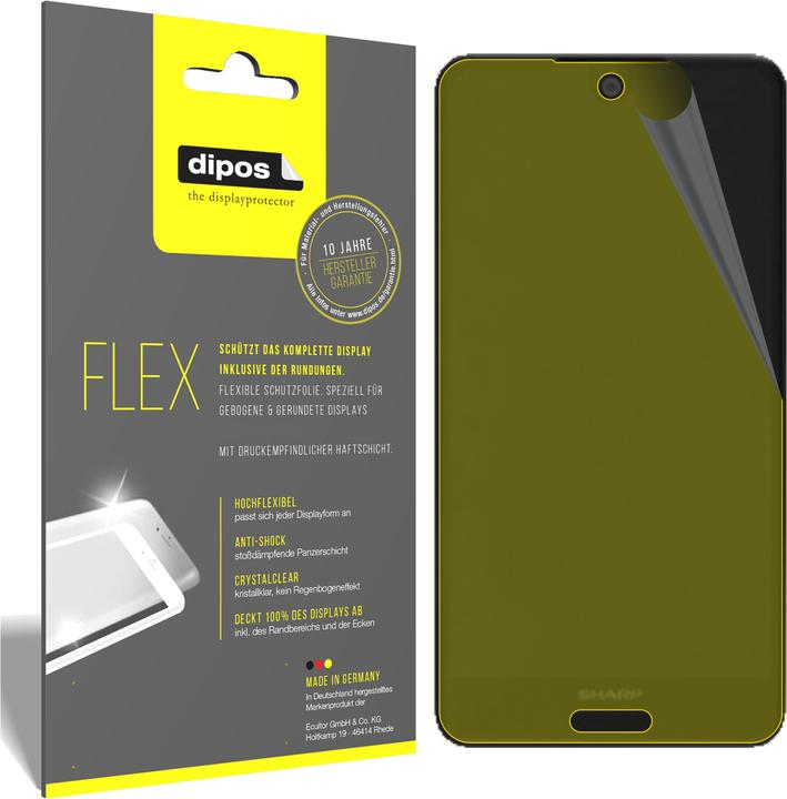 Produktbild Dipos Displayschutzfolie Full-Cover 3D (2 Stk., Sharp Aquos C10)