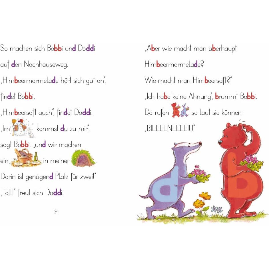 Thumbnail - LESEZUG/Vor- und Mitlesen: Bobbi Bär und Doddi Dachs, Kinderbücher von Michaela Holzinger, Lisa Manneh
