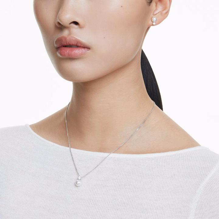 Produktbild Swarovski Matrix Set Kristallperle Rundschliff Weiss (Swarovski Metall)