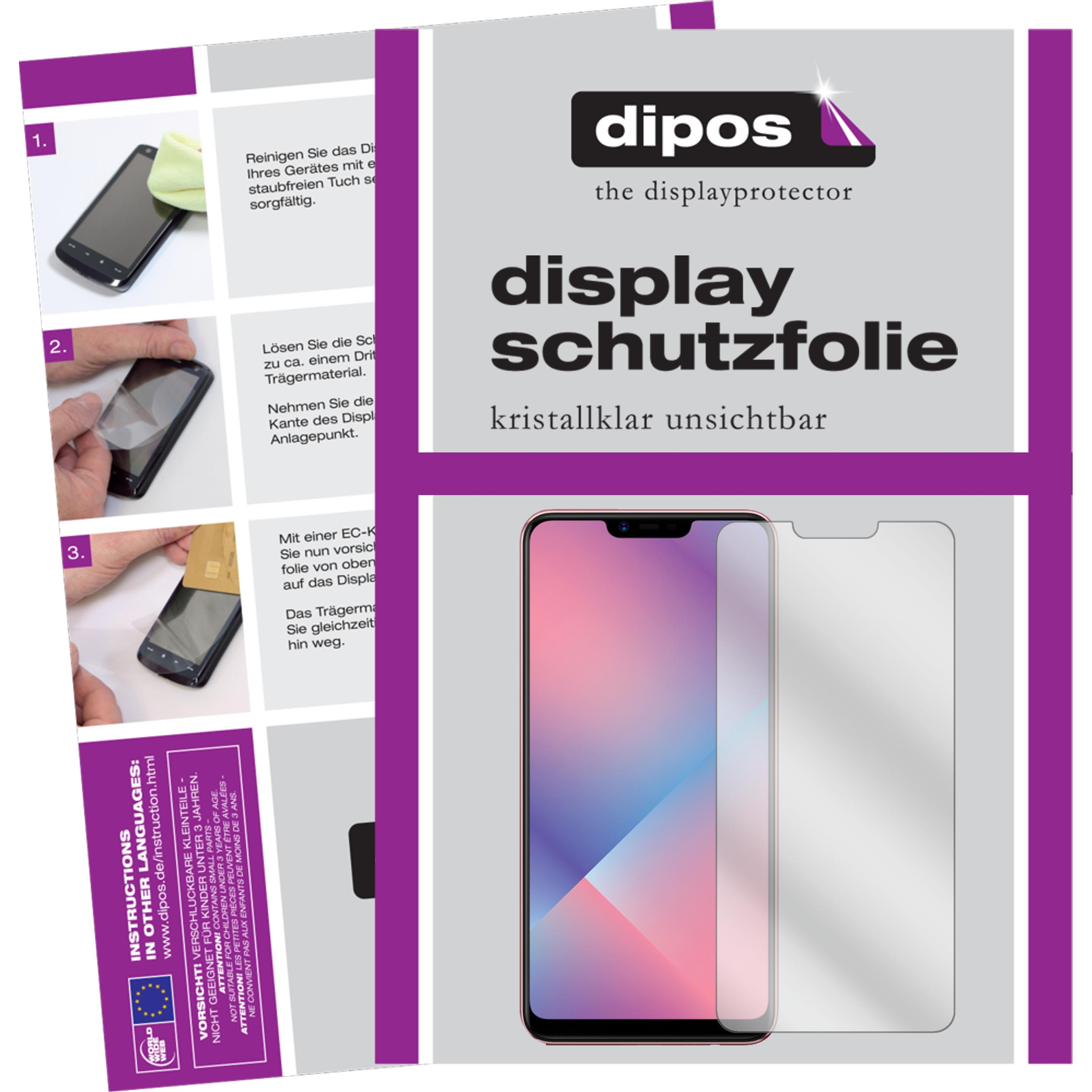 Dipos Displayschutzfolie Crystalclear (6 Stück, Oppo A5 (2020)), Smartphone Schutzfolie, Transparent