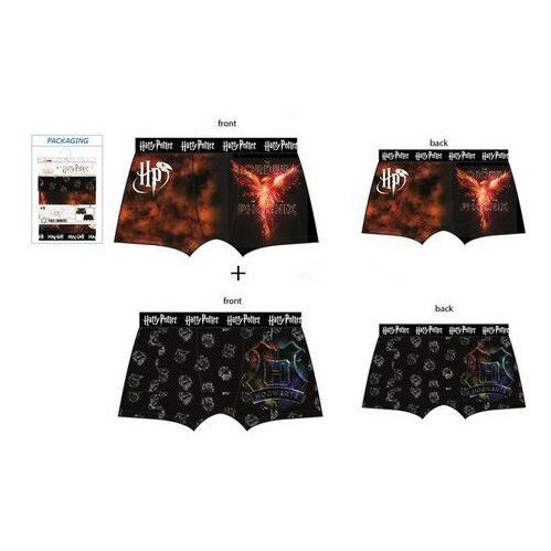 Procos, Herren, Unterhosen, Harry Potter Herren Boxershorts 2 Stück/Packung Xl, Mehrfarbig, (Xl, 2er Pack)