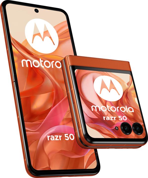 Image du produit Motorola Razr 50 (256 Go, Spritz Orange, 6.90", SIM + eSIM, 5G)