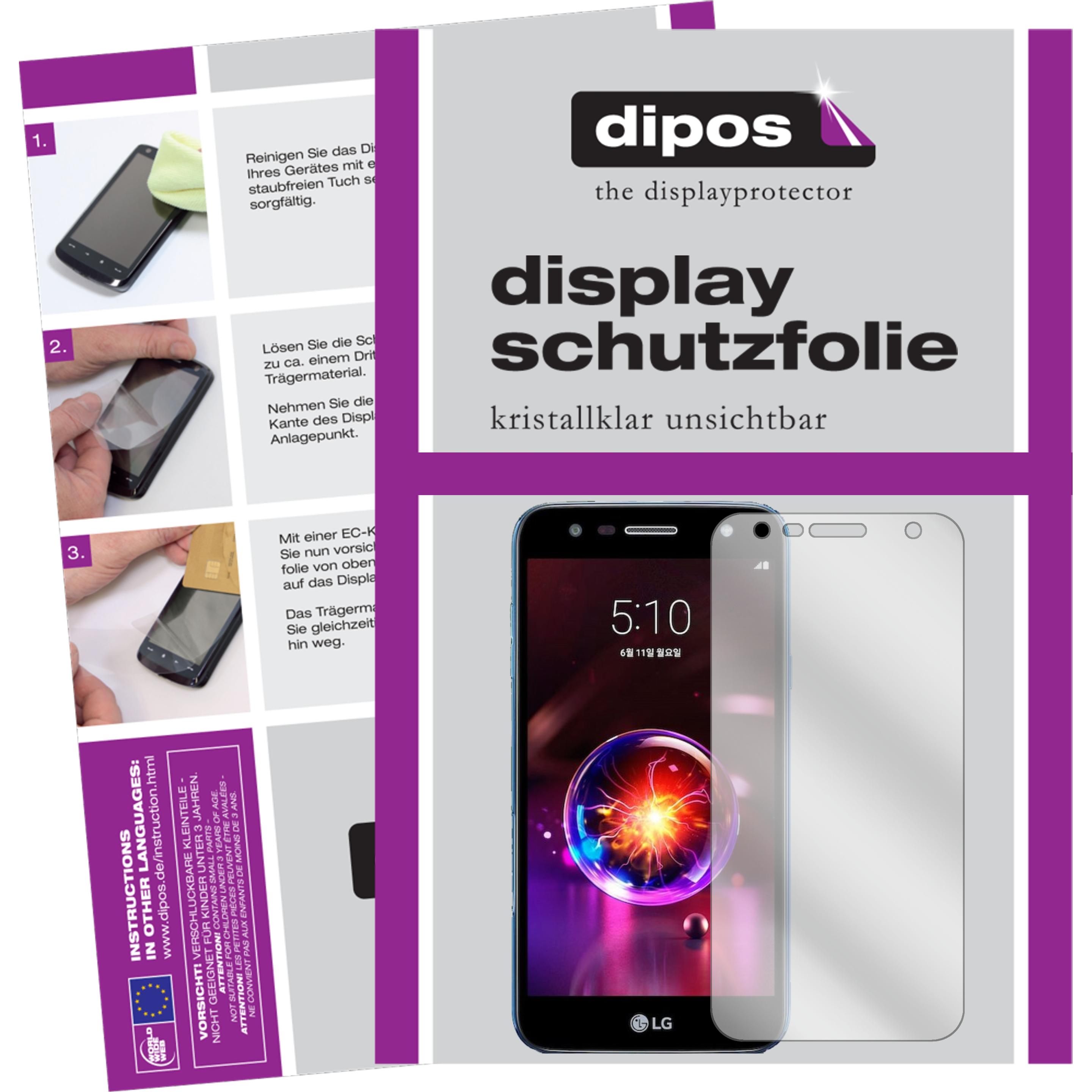 Dipos Displayschutzfolie Crystalclear (5 Stück, LG X5 (2018)), Smartphone Schutzfolie, Transparent
