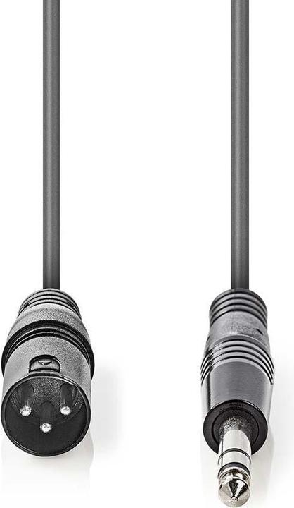 Produktbild Nedis Audiokabel XLR kompensiert, 3-polig, männlich - XLR (5 m, XLR)