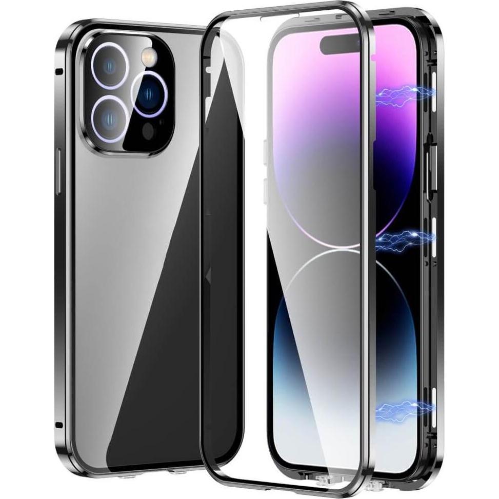 Cover-Discount iPhone 16 Pro Max - Magnetische 360° Premium Schutzhülle mit Panzerglas (Apple iPhone 16 Pro Max), Smartp...
