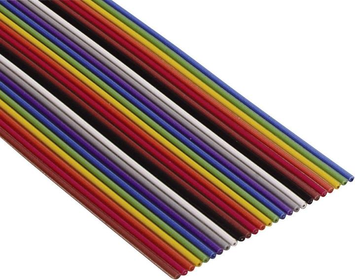 Produktbild 3M 3302/10 100 SF Flachbandkabel Rastermass: 1.27 mm 10 x 0.08 mm² Bunt Meterware