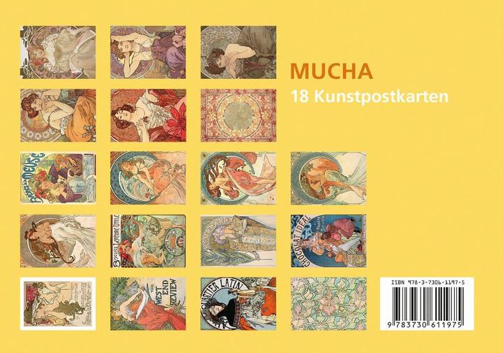 Actual product image Alfons Mucha Postcard Set (18 pcs.)