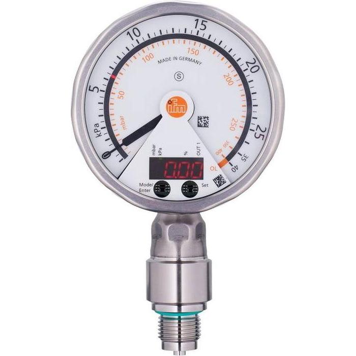 IFM Drucksensor 1 St. PG2438 -1 kPa bis 25 M12 1Öffner 1 Schliesser, Modulo elettronico
