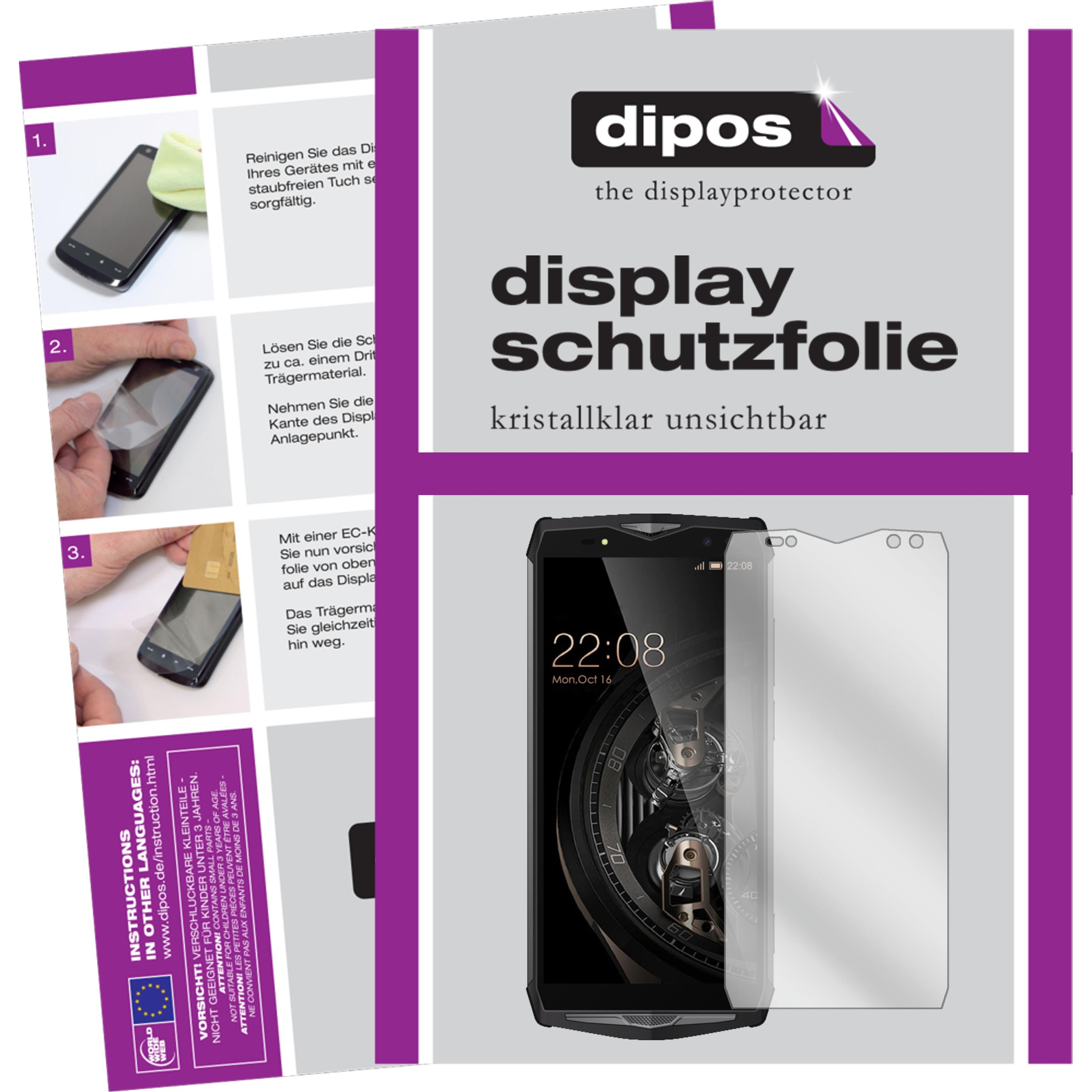 Dipos Displayschutzfolie Crystalclear (2 Stück, Ulefone Power 5), Smartphone Schutzfolie, Transparent