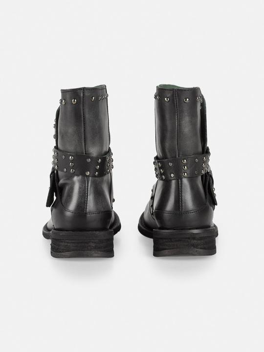 Immagine prodotto Felmini Stivali biker GREDO D905 con borchie decorative lungo l'albero e cinturini con fibbie, con (36)