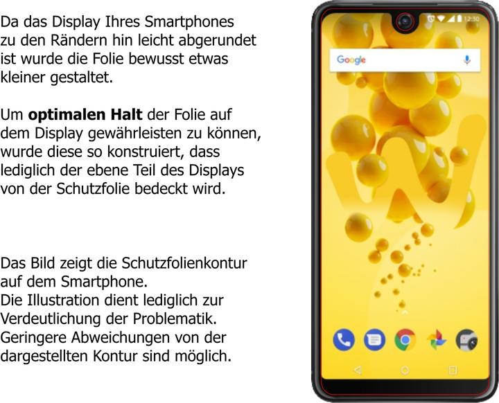 Actual product image Dipos Screen Protector Anti-Glare (2 pcs., Wiko View 2)