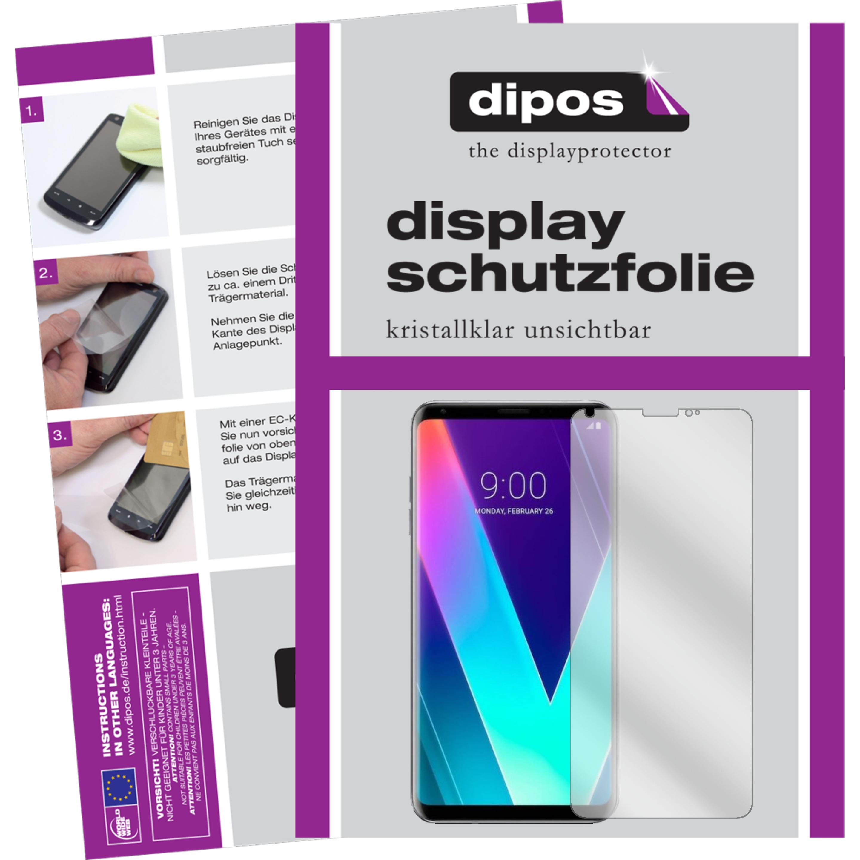 Dipos Displayschutzfolie Crystalclear (2 Stück, LG V30S ThinQ), Smartphone Schutzfolie, Transparent