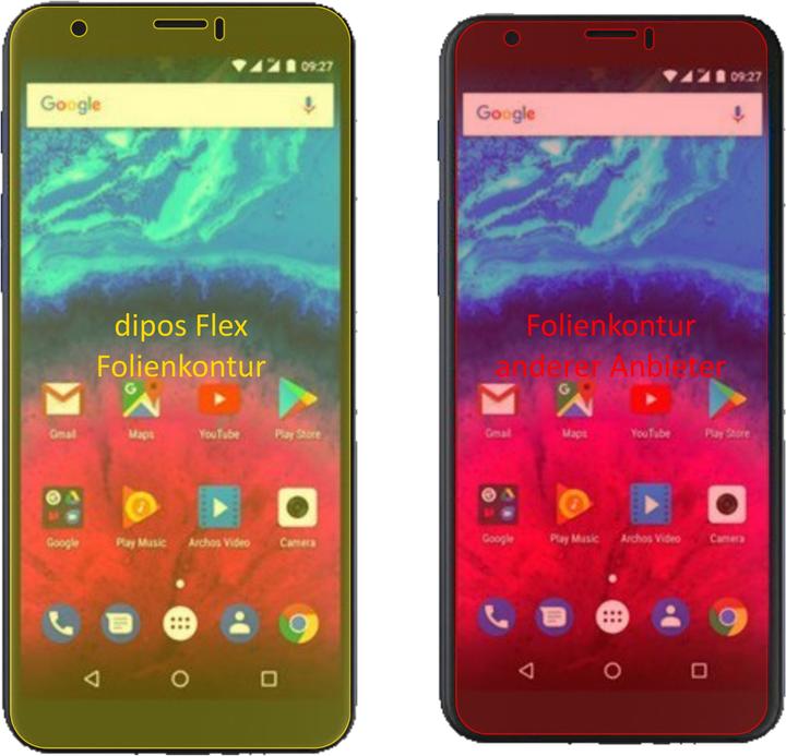 Actual product image Dipos Screen Protector Full-Cover 3D (3 pcs., Archos Core 60S)