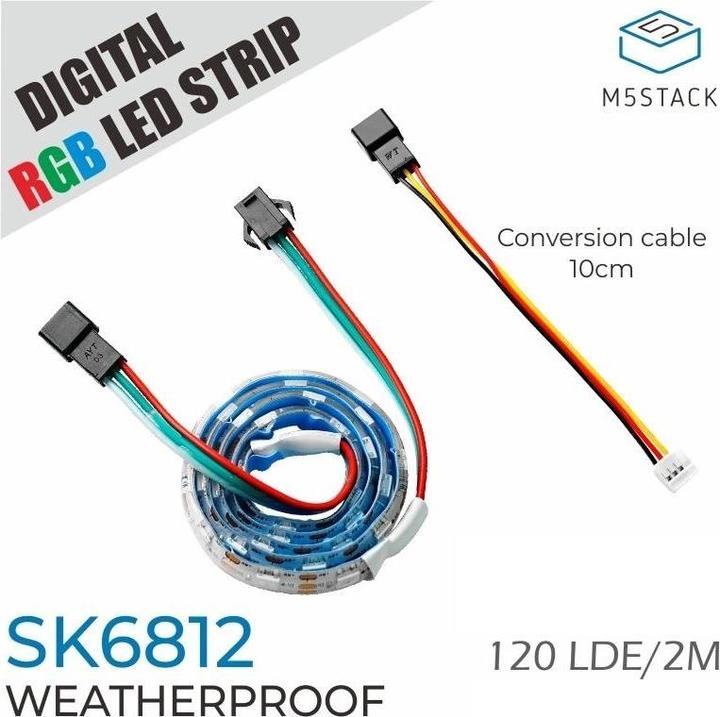 Produktbild M5Stack Digitale RGB LED Streife SK6812 2 m
