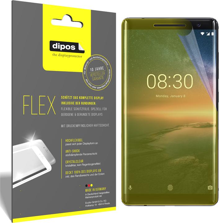 Actual product image Dipos Screen Protector Full-Cover 3D (3 pcs., Nokia 8 Sirocco)