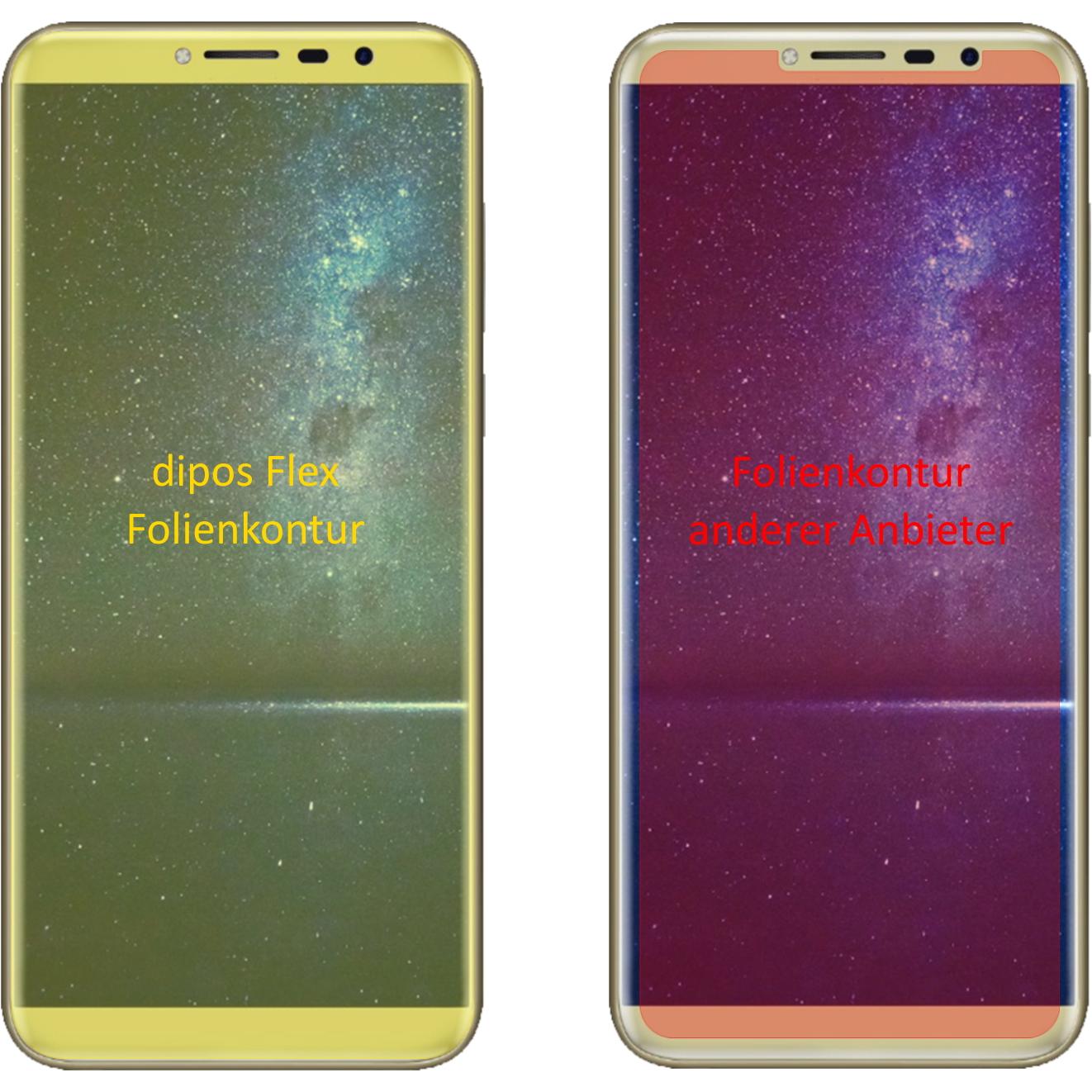 Thumbnail - Dipos Displayschutzfolie Full-Cover 3D (2 Stück, Cubot X18), Smartphone Schutzfolie, Transparent