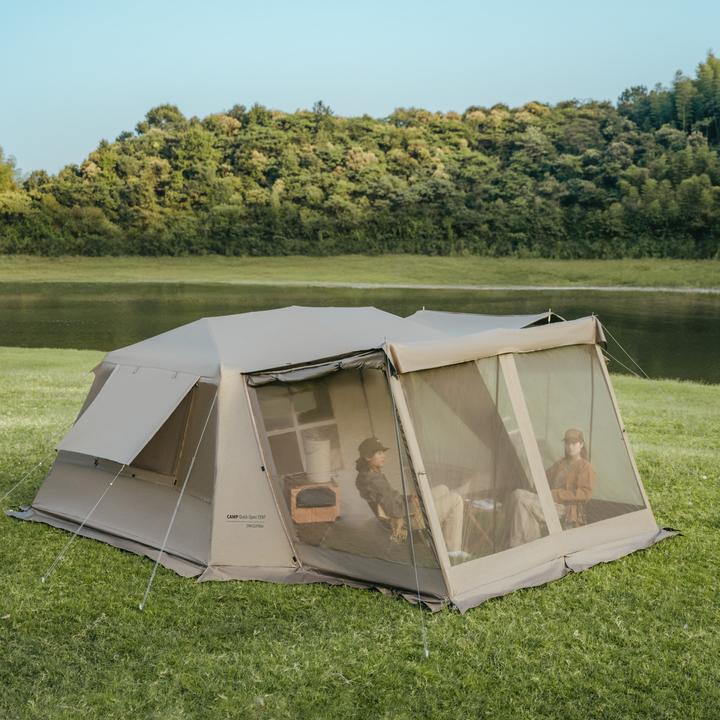 Produktbild Naturehike Village 13 ridge automatic tent brown-Tiblack (Aufblasbares Zelt)