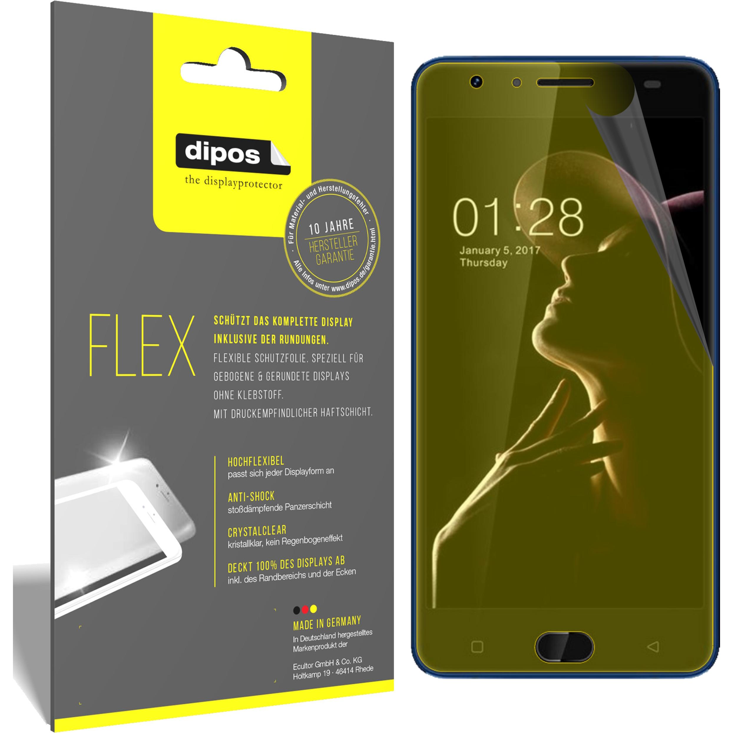 Dipos Displayschutzfolie Full-Cover 3D (3 Stück, Gretel GT6000), Smartphone Schutzfolie, Transparent