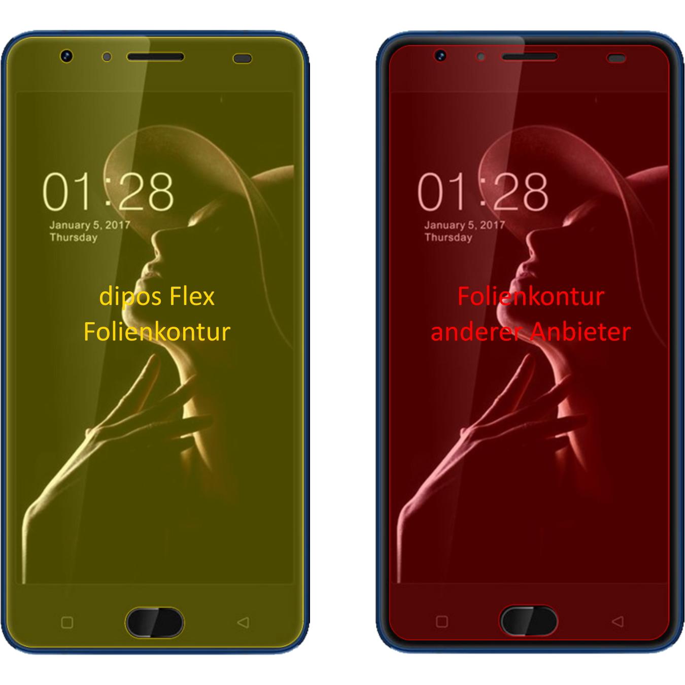 Thumbnail - Dipos Displayschutzfolie Full-Cover 3D (3 Stück, Gretel GT6000), Smartphone Schutzfolie, Transparent