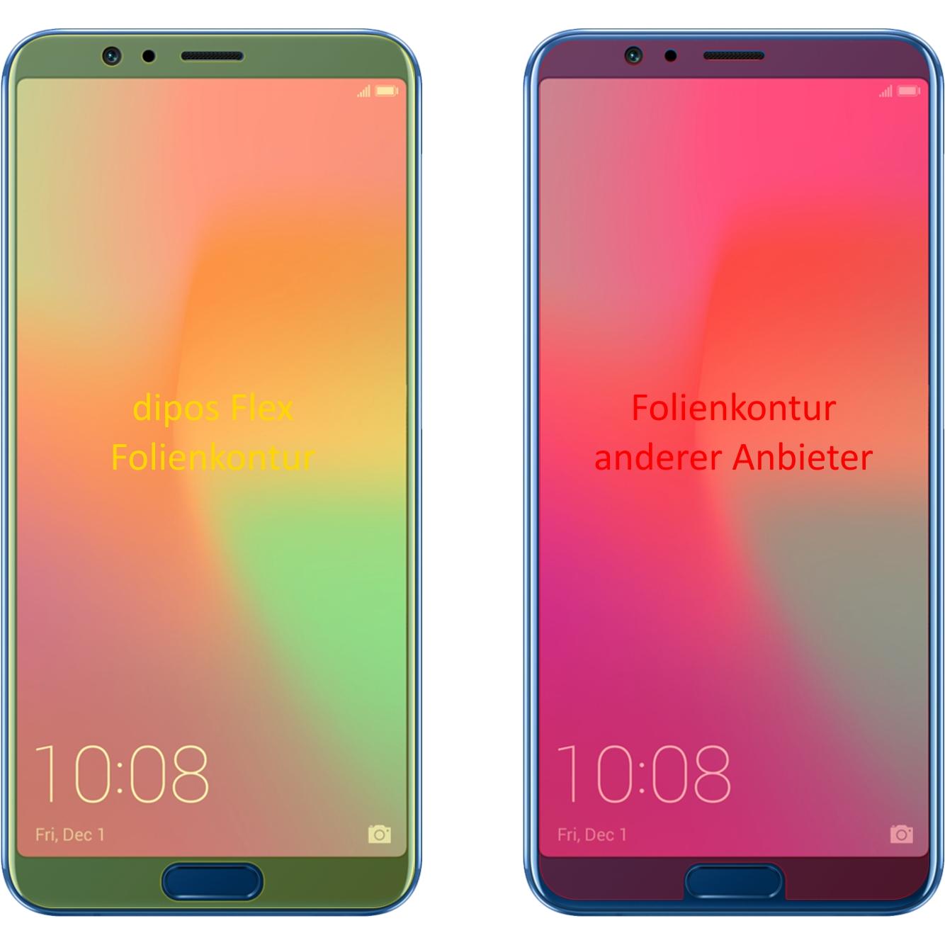 Thumbnail - Dipos Displayschutzfolie Full-Cover 3D (3 Stück, Honor View 10), Smartphone Schutzfolie, Transparent