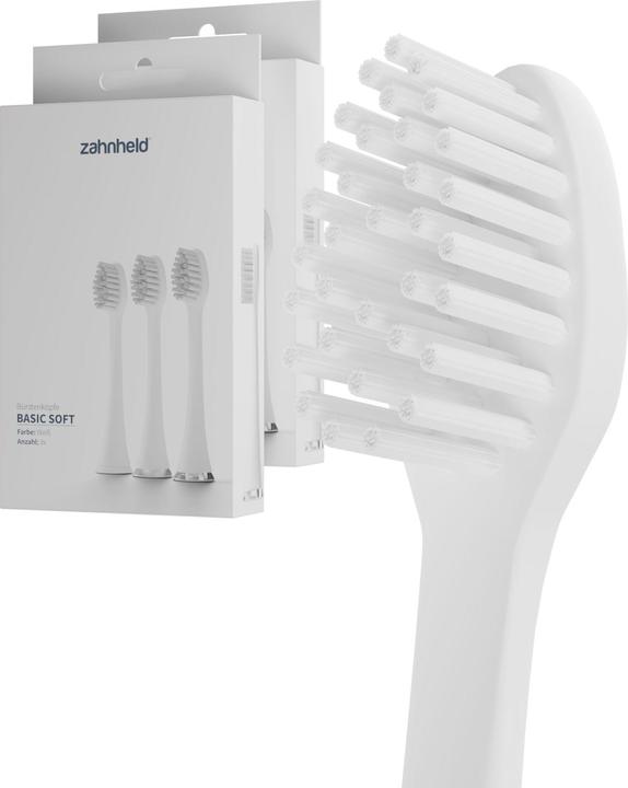 Produktbild Zahnheld Bürstenkopf Basic Soft 6x Weiss (6 x)