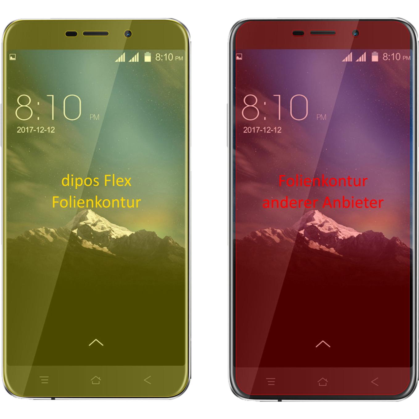 Thumbnail - Dipos Displayschutzfolie Full-Cover 3D (3 Stück, Blackview A10), Smartphone Schutzfolie, Transparent