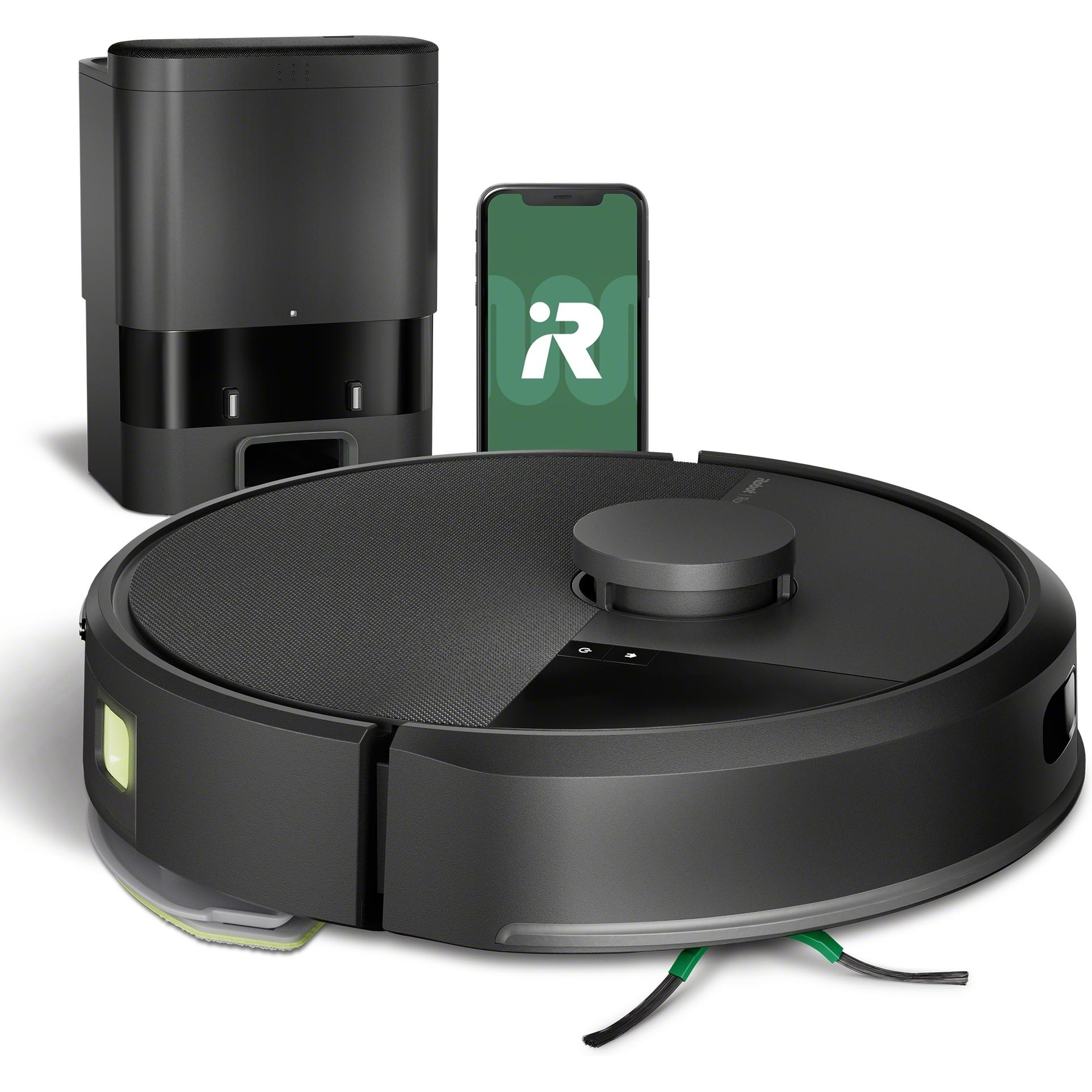 iRobot Roomba 105 Combo + AutoEmpty Dock, Robot aspirapolvere, Nero