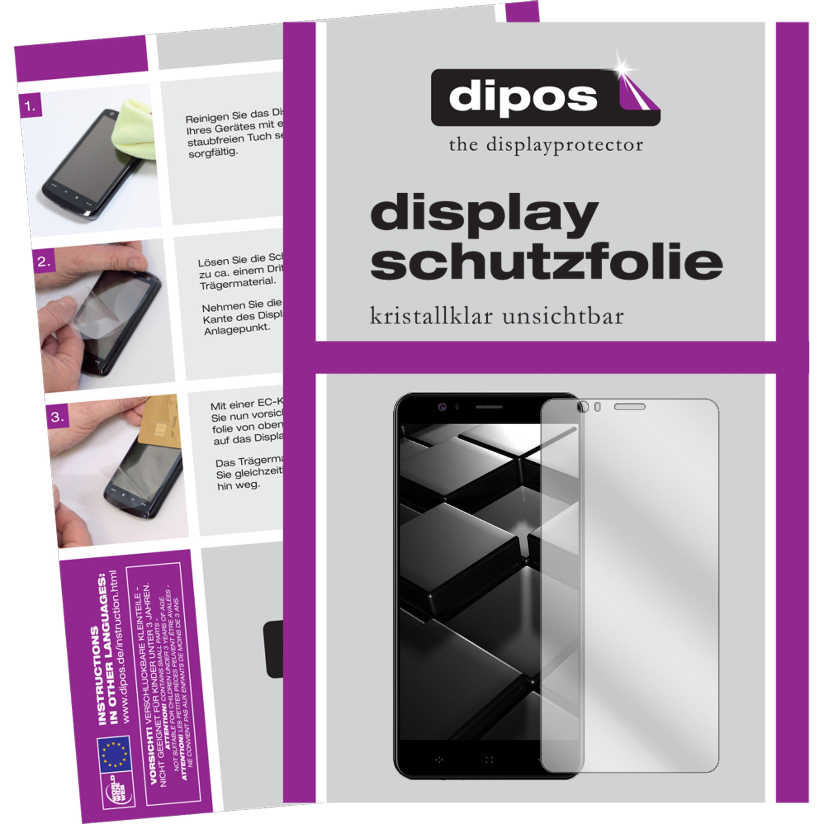 Dipos Displayschutzfolie Crystalclear (5 Stück, Elephone P8 Mini), Smartphone Schutzfolie, Transparent