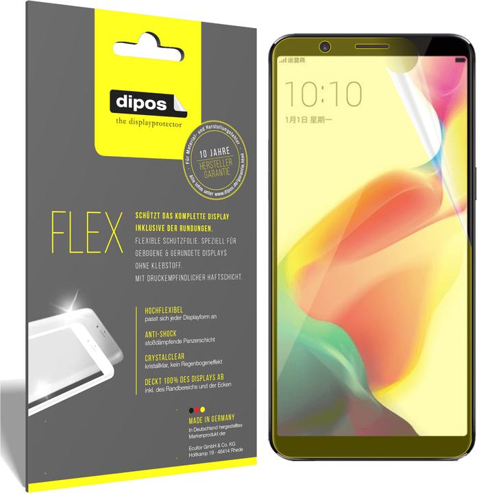Produktbild Dipos Displayschutzfolie Full-Cover 3D (3 Stück, Oppo R11s)