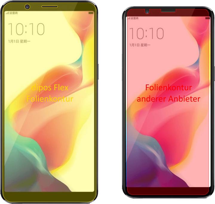 Produktbild Dipos Displayschutzfolie Full-Cover 3D (3 Stück, Oppo R11s)