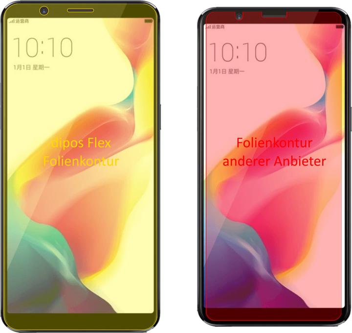 Produktbild Dipos Displayschutzfolie Full-Cover 3D (3 Stück, Oppo R11s Plus)