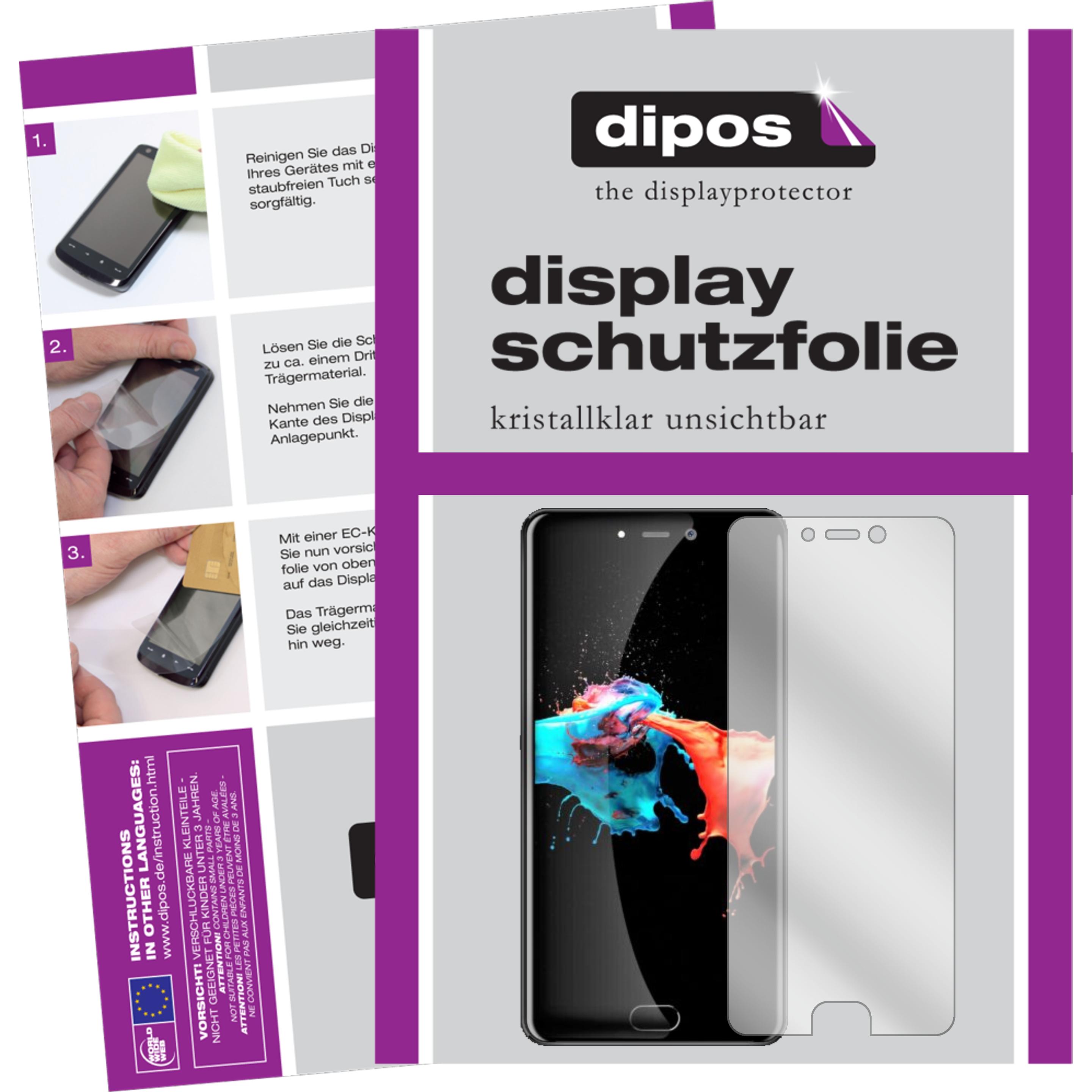 Dipos Displayschutzfolie Crystalclear (2 Stück, Leagoo T5c), Smartphone Schutzfolie, Transparent