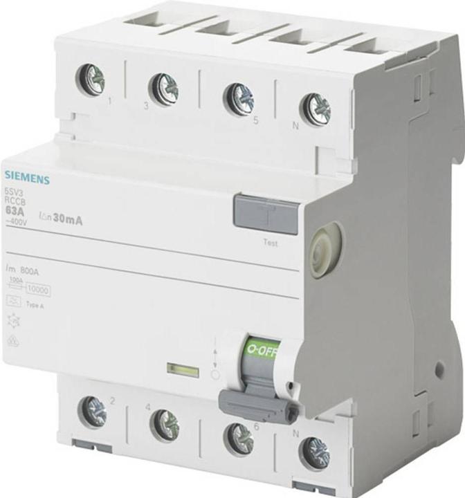 Immagine prodotto Siemens RCCB 4-pole Type B 63 A 30 mA Un AC 400V