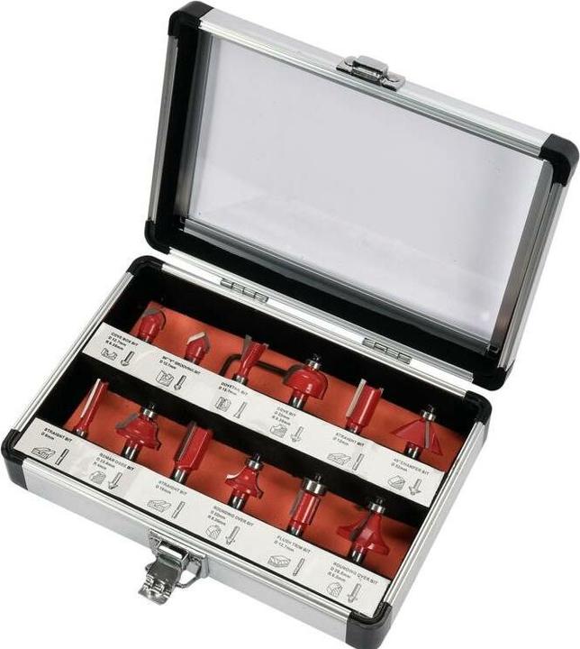 Image du produit Yato Jeu de fraises à bois en coffret 12 pcs. YT-68005