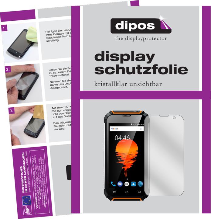 Dipos Displayschutzfolie Crystalclear (5 Stück, Geotel G1)