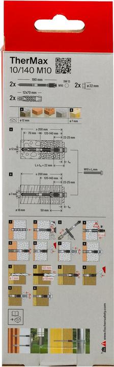 Produktbild Fischer TherMax 10/140 M10 (2) (2 Stk.)