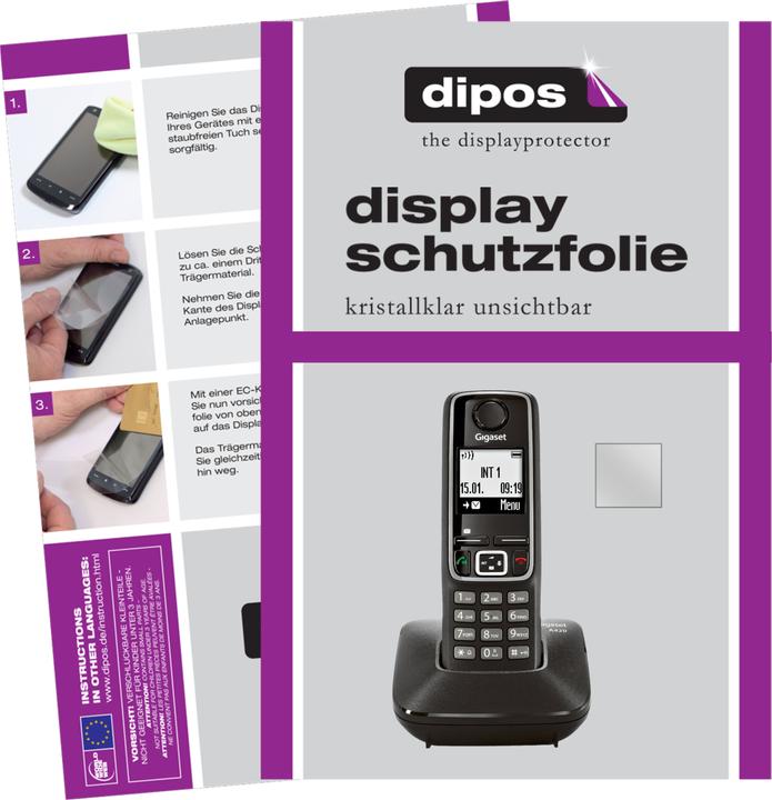 Dipos Displayschutzfolie Crystalclear (6 Stück, Gigaset A420 / A420A)