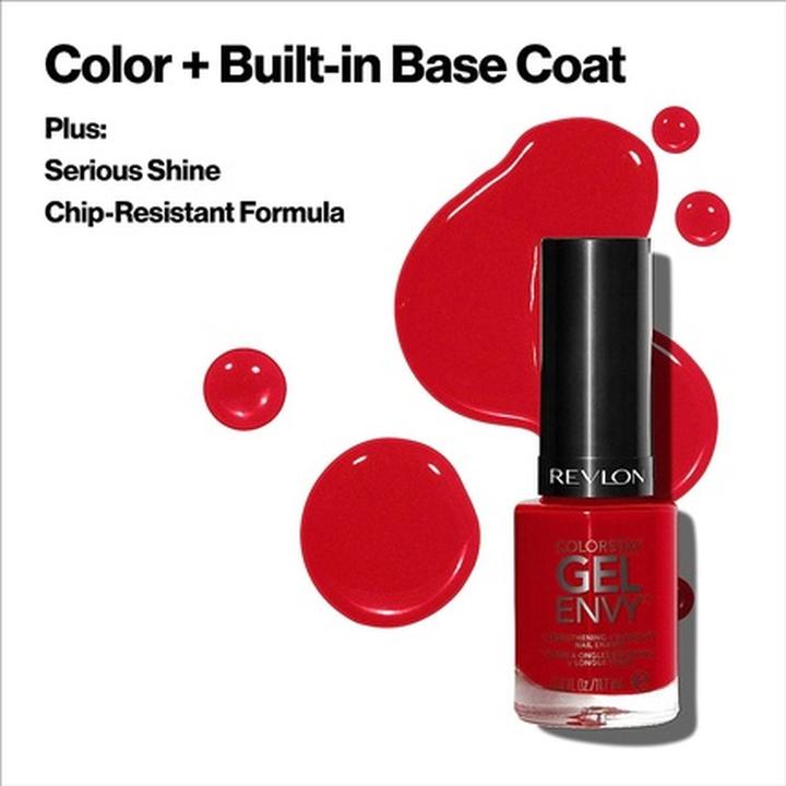 Actual product image Revlon Colorstay Gel Envy Nail Polish 225 Cha-Ching 11.7ml (225 Cha-Ching, Colour paint, Gel-Effect Nail Polish)