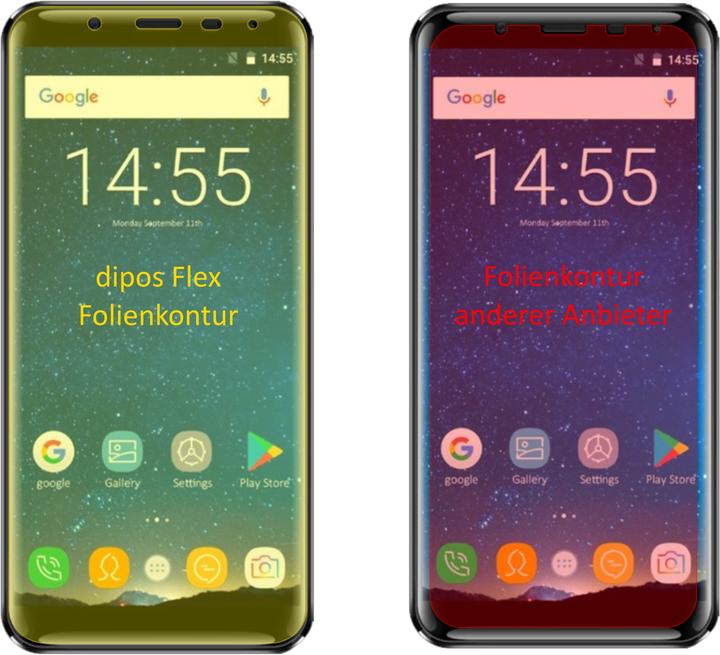 Produktbild Dipos Displayschutzfolie Full-Cover 3D (3 Stk., Oukitel K5000)