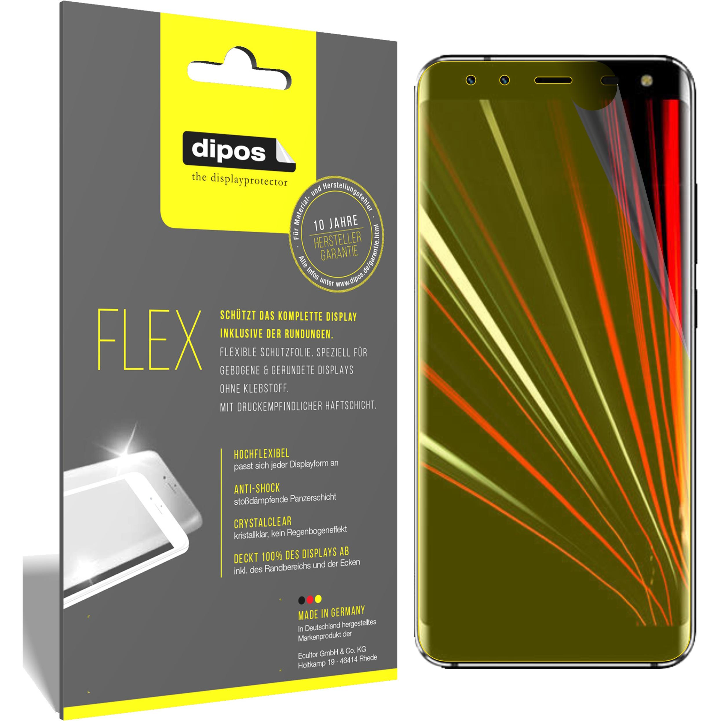 Dipos Displayschutzfolie Full-Cover 3D (3 Stück, Samsung Galaxy S21), Smartphone Schutzfolie, Transparent