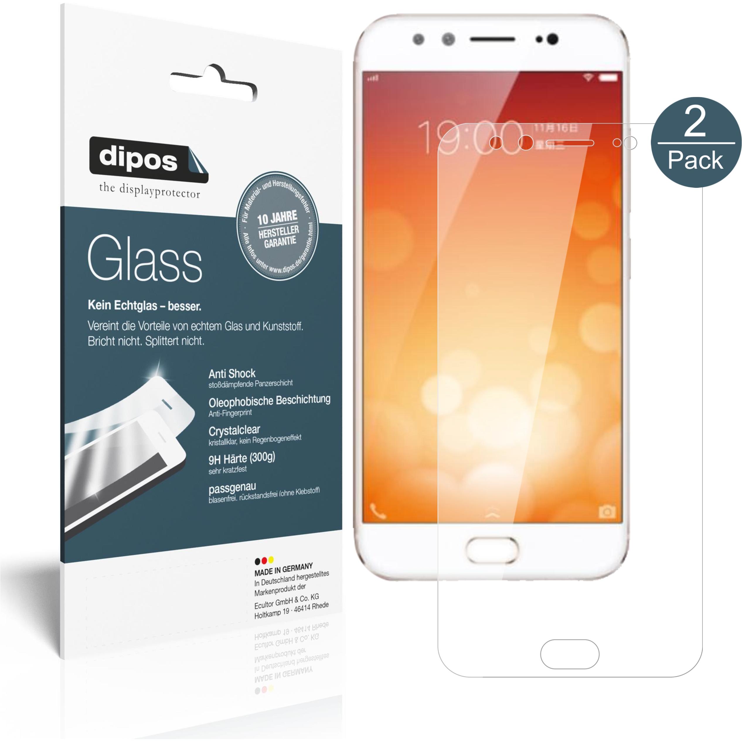 Dipos Displayschutz Anti-Shock (1 Stück, Vivo X9), Smartphone Schutzfolie, Transparent