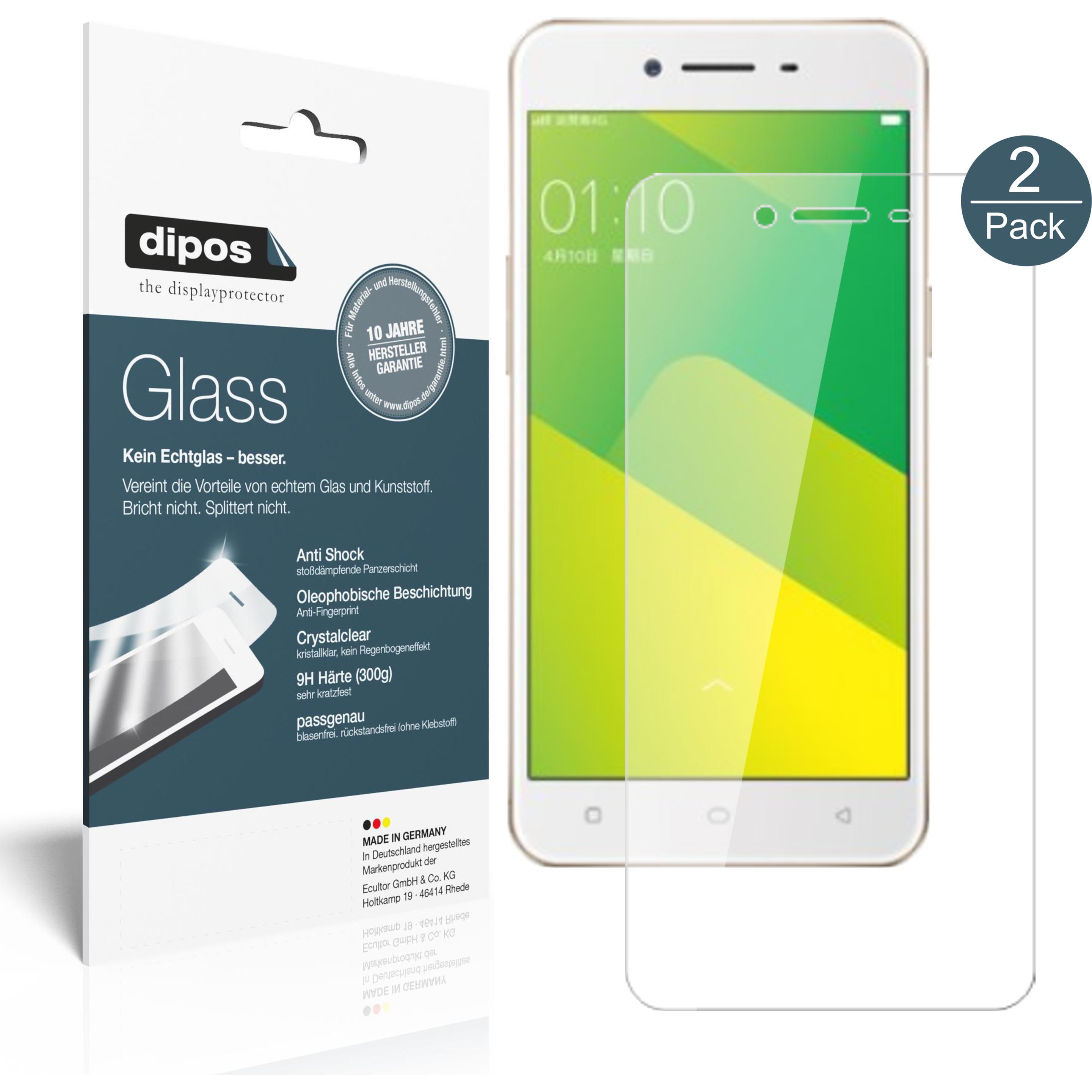 Dipos Displayschutz Anti-Shock (1 Stück, Oppo A57), Smartphone Schutzfolie, Transparent