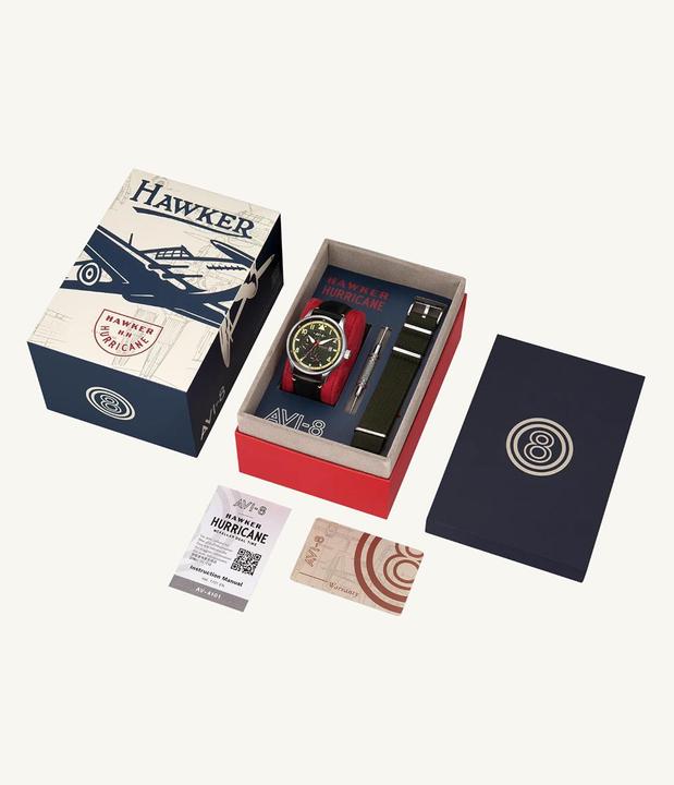 Produktbild AVI-8 AV-4101-0A Hawker Hurricane McKellar Dual Time (Fliegeruhr)